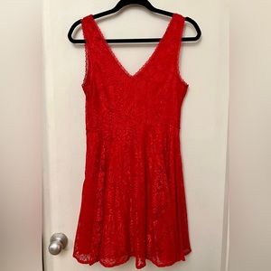 Express red dress